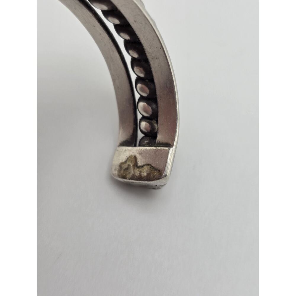 Native American Sterling Silver Twisted Cuff Bracelet - Picture 10 of 16